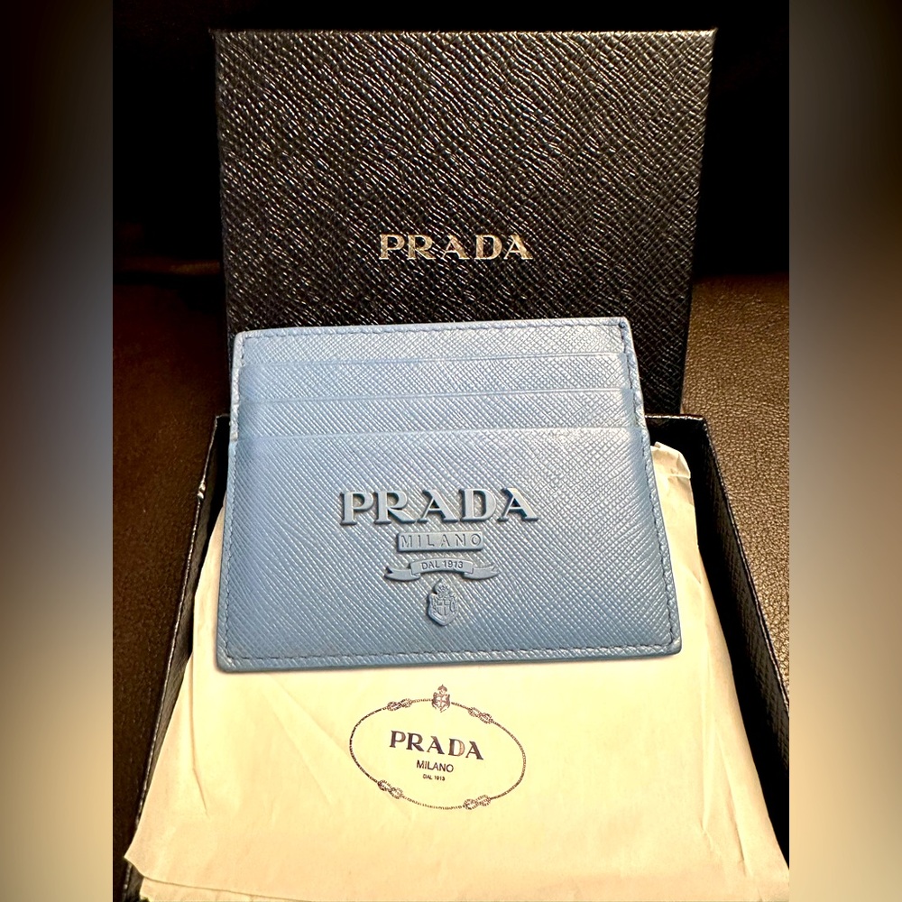 Authentic Prada Saffiano Leather Card Holder